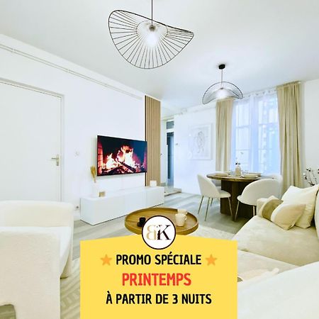 Le Subtil - Best Keys - Elegance & Confort - 2 Chambres Separees - Lit Queen Size - Smart Tv Netflix - Entre Gare & Centre Ville - A 1H De Paris - Wifi Fibre - Check-In Autonome Sens Εξωτερικό φωτογραφία